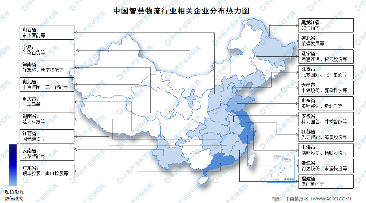 完美体育2024年中国智慧物流产业链图谱研究分析（附产业链全景图）(图12)
