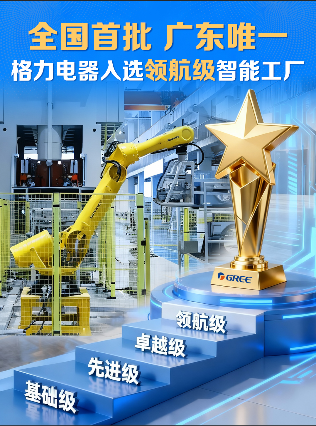 完美体育网站全国首批！格力电器入选领航级智能工厂擎画未来制造新图景